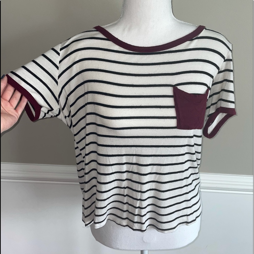 🦋 5/$15 Striped Short-Sleeve Tee